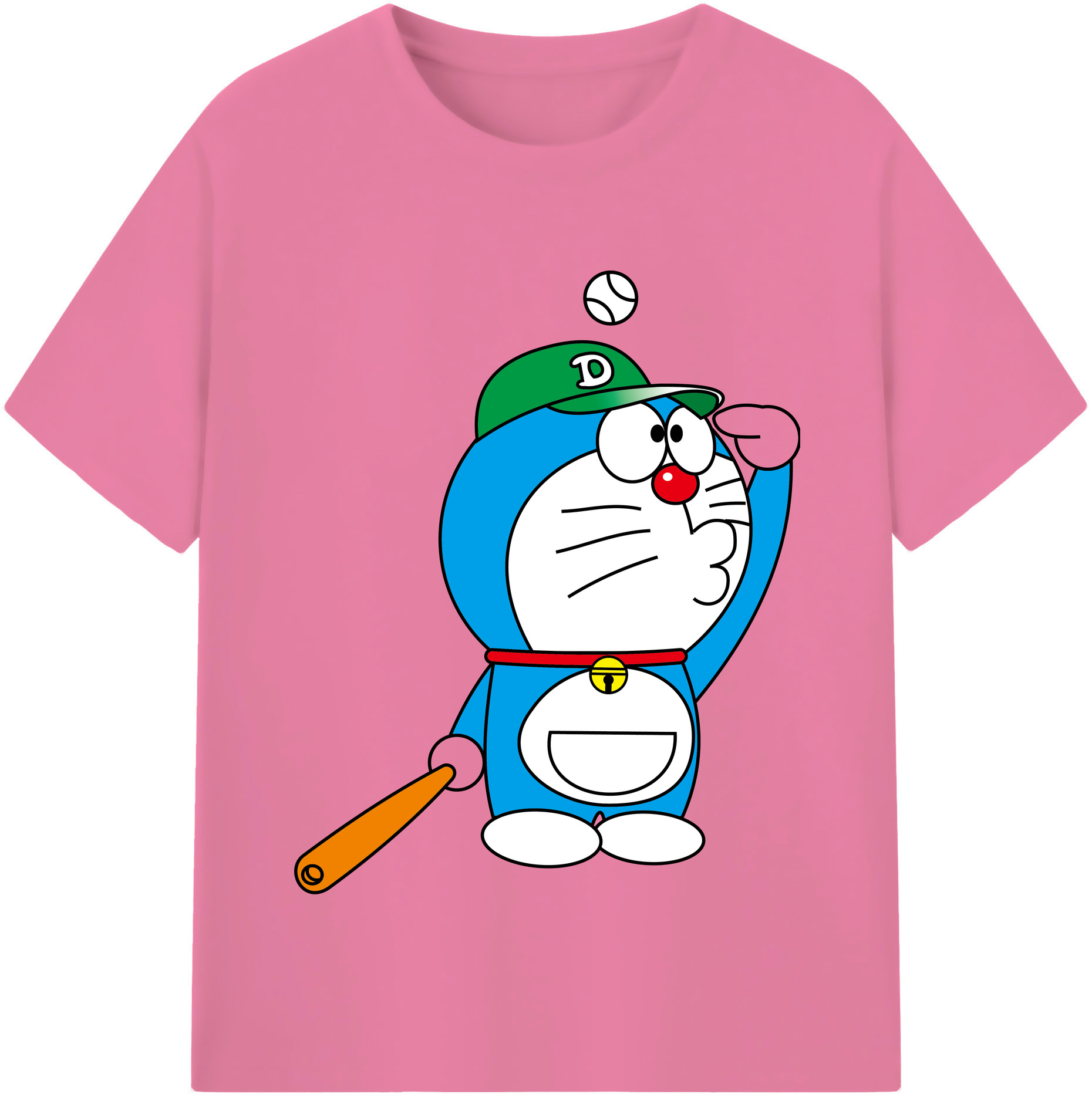（画像用） ドラえもん Doraemon 綿100％半袖Tシャツ（フロントプリント）